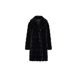 70VAI-DARYN FAUX FUR COAT, blackout, French Connection