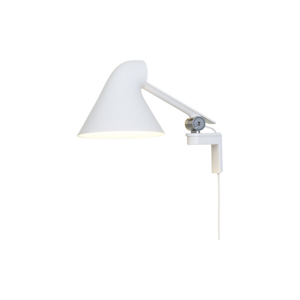 NJP kort vegglampe, hvit NJP kort vegglampe, hvit, Louis Poulsen