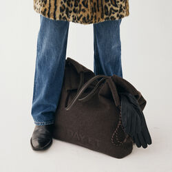Day Woolen Tote, chocolate melange, DAY ET