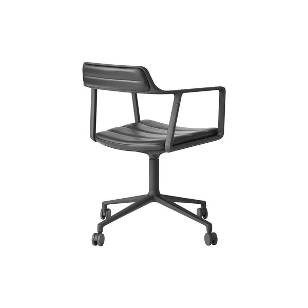 VIPP452 Swivel Chair with Castors, black/black VIPP452 Swivel Chair with Castors, black/black, Vipp