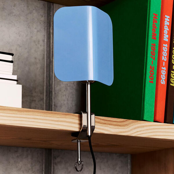 Apex Clip Lamp, pastel blue, HAY