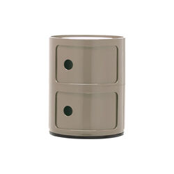 Componibili 2 elementi oppbevaringsbord, tortora, Kartell