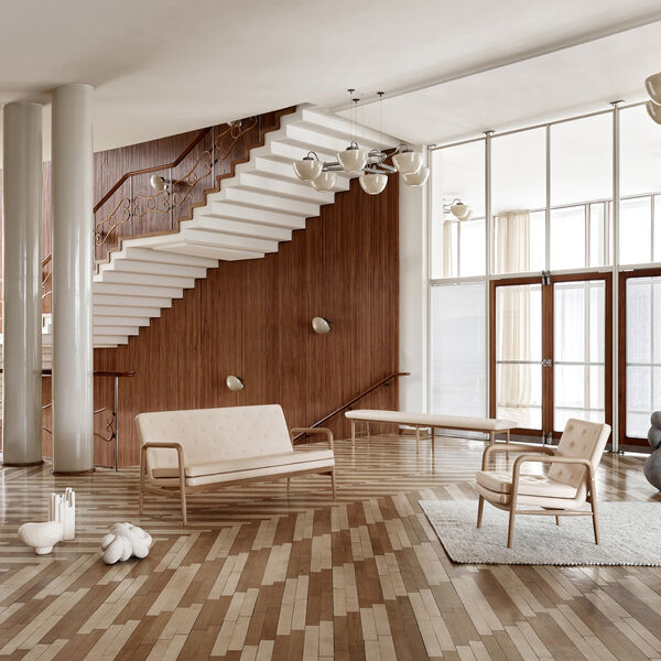 VLA75 Foyer benk, Sif 90/oljet eik, Carl Hansen & S&oslash;n