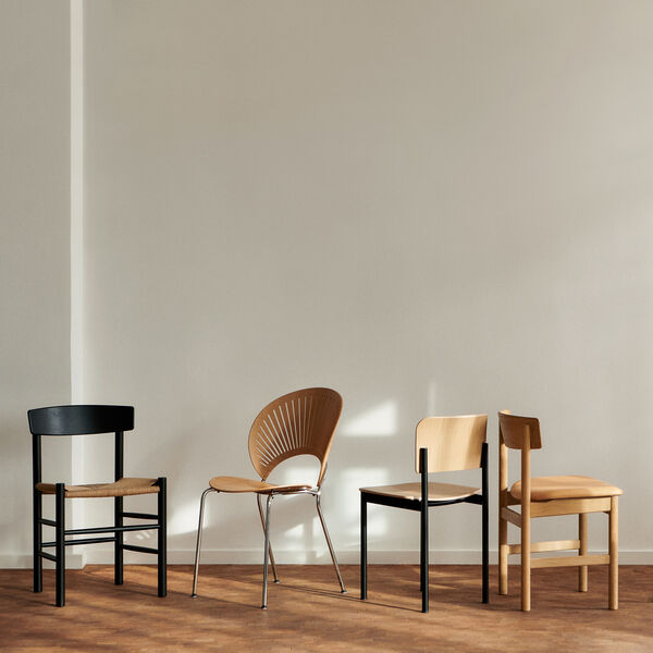 Plan Chair, lakkert eik/svart, Fredericia Furniture