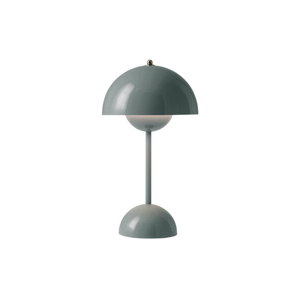Flowerpot VP9 oppladbar bordlampe, stone blue, &Tradition