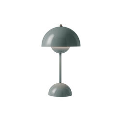 Flowerpot VP9 oppladbar bordlampe, stone blue Flowerpot VP9 oppladbar bordlampe, stone blue, &Tradition