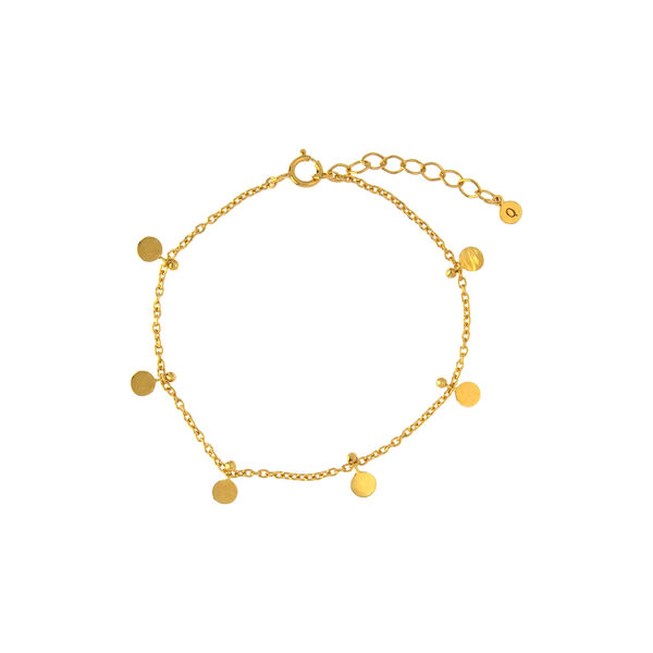 Mini Coin armb&aring;nd, gull, Hultquist Copenhagen