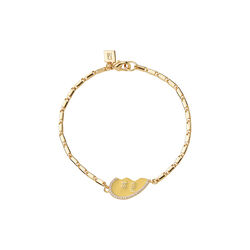 Bestfriend bracelet butter yellow, Crystal Haze