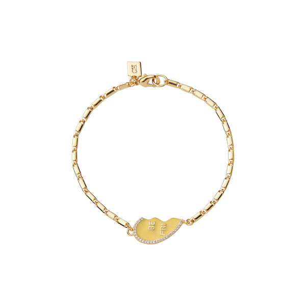 Bestfriend bracelet butter yellow, Crystal Haze