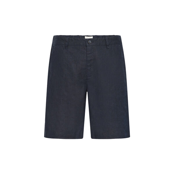 CFPANDRUP Linen Shorts, dark navy, Casual Friday
