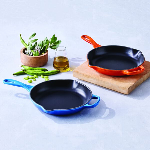 Signature st&oslash;pejern stekepanne &Oslash; 23 cm, volcanic, Le Creuset
