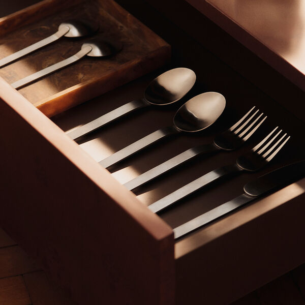 Stelo Bestikksett med 4, brushed stainless steel, Ferm Living