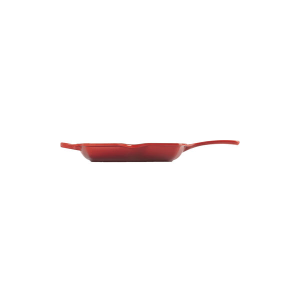 Signature st&oslash;pejern kvadratisk grillpanne 26 cm, cerise, Le Creuset