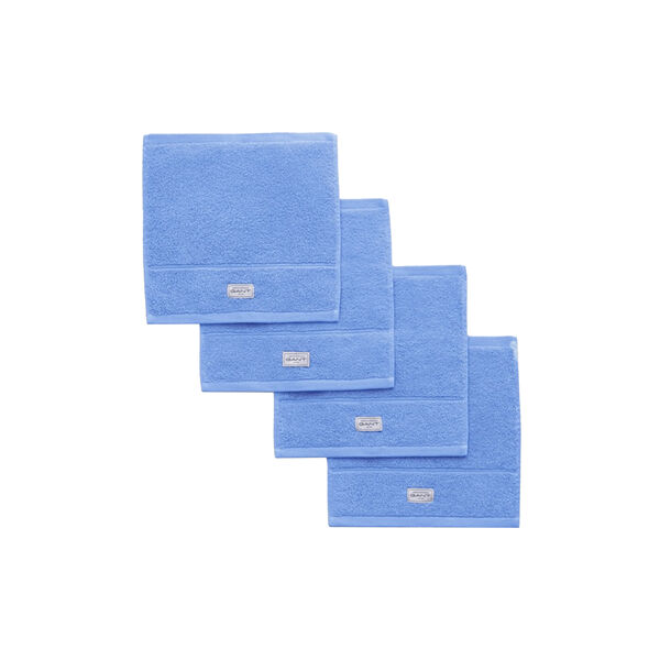 Premium h&aring;ndkle 30x30 4-pk, hydrangea blue, Gant