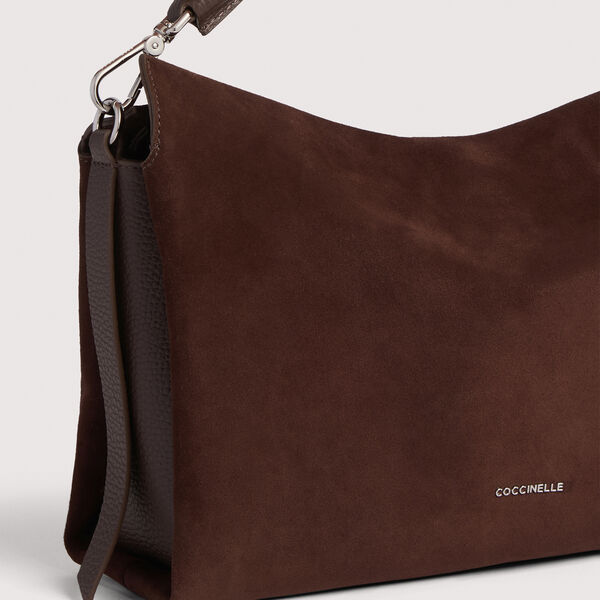 Boheme Suede Bimaterial, brunette, Coccinelle