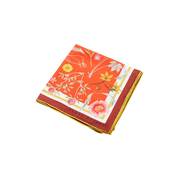 Autumn Garden silkeskjerf, rød, Flora Danica Denmark