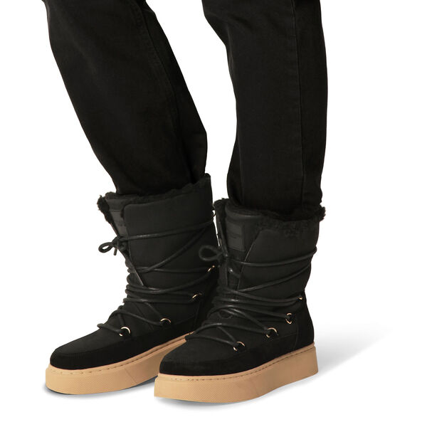 Warm Winter Low Boot, black natural Warm Winter Low Boot, black natural, Ilse Jacobsen Hornbæk