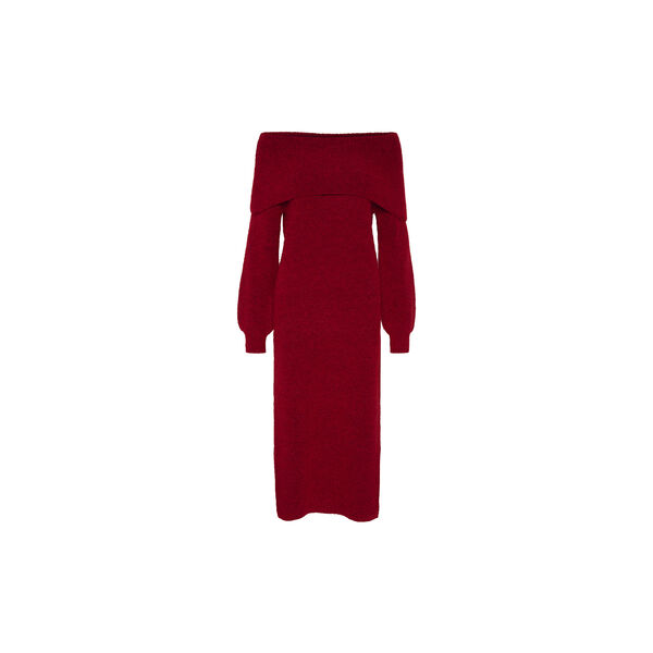 AlphaGZ off shoulder kjole, haute red melange, Gestuz