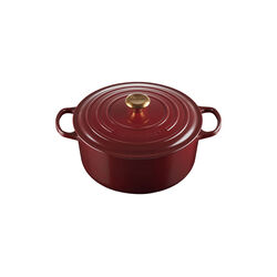 Signature rund gryte &Oslash; 28 cm, garnet, Le Creuset