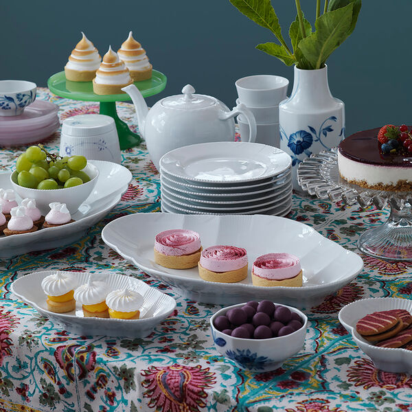 Hvit Elements fat, 23 cm, Royal Copenhagen