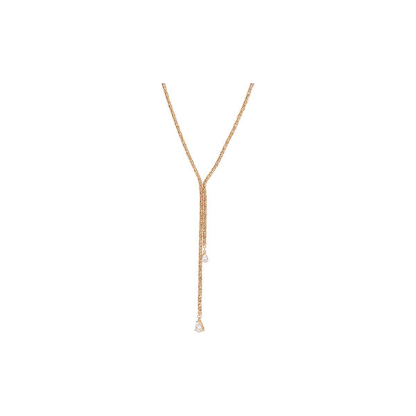 Soulmate Lariat Necklace, Crystal Haze