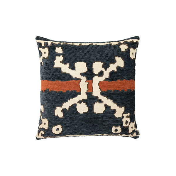 Upscale aakle pute 60x60, black/rust, Kitty Sablu