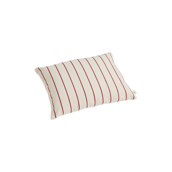 Outdoor Market Cushion, beige with red stripe, HAY