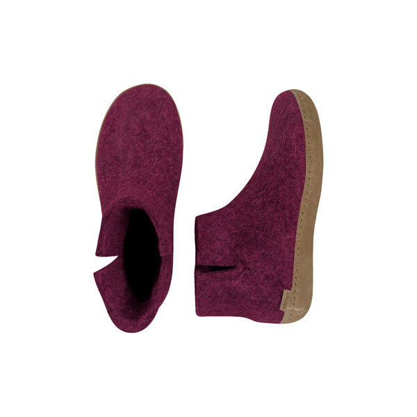 Filtankelstøvel, cranberry, Glerups