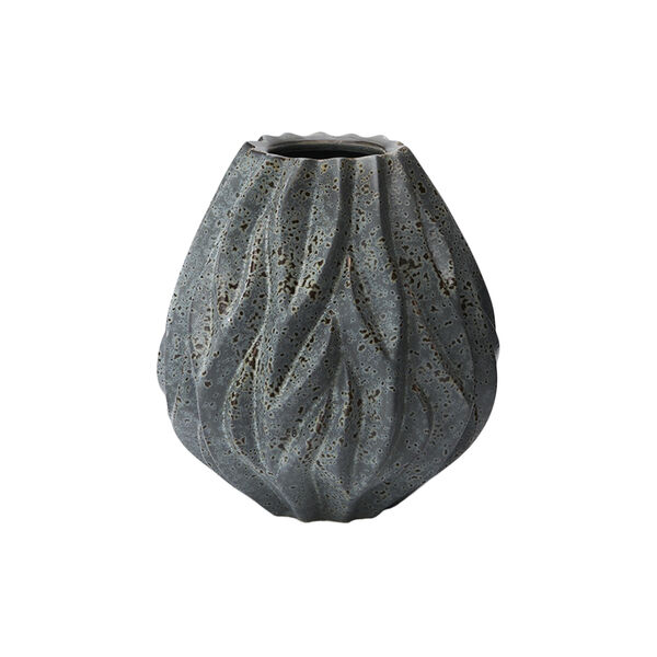 Flame vase, gr&aring;, Mors&oslash;