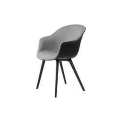 Bat Dining Chair Front Upholstered, Remix 152/black, GUBI