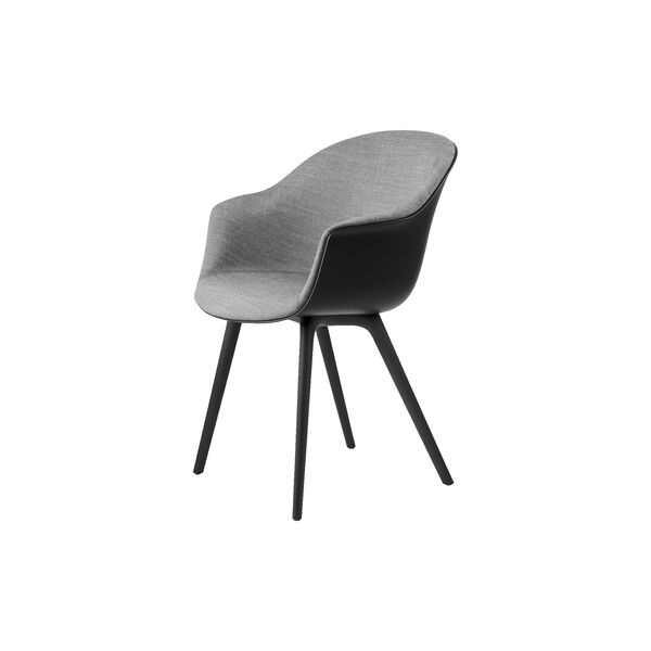 Bat Dining Chair Front Upholstered, Remix 152/black, GUBI