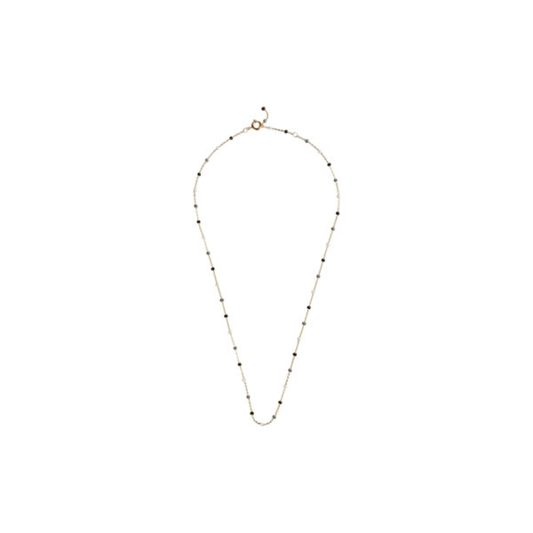 Lola halskjede, guld/saltnpepper, ENAMEL Copenhagen