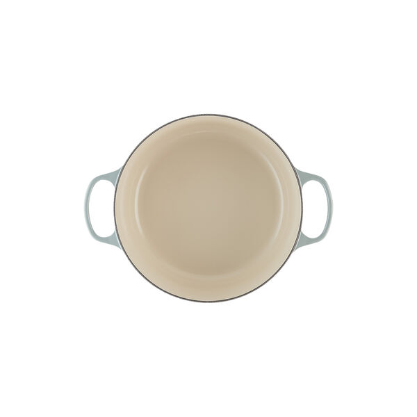 Signature st&oslash;pejern rund gryte &Oslash; 28 cm, sea salt, Le Creuset