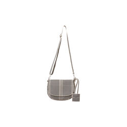 Knitted Crossbody Bag, milk creme black, Ilse Jacobsen Hornb&aelig;k