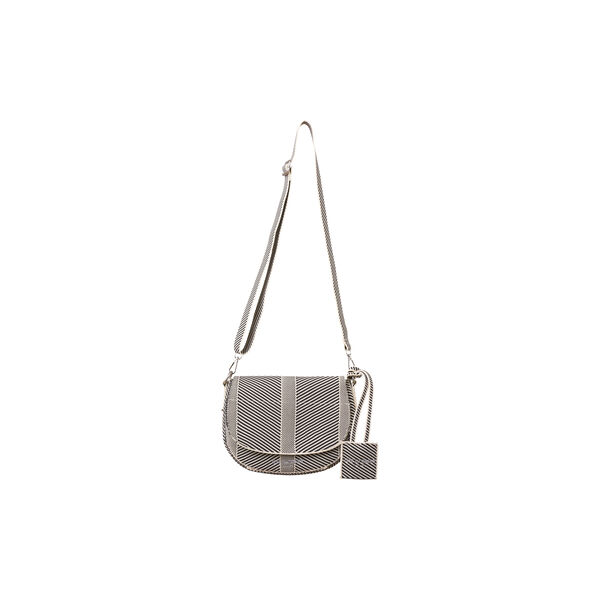 Knitted Crossbody Bag, milk creme black, Ilse Jacobsen Hornb&aelig;k