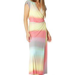 Long Wrap Dress, faded sunset, Ilse Jacobsen Hornb&aelig;k