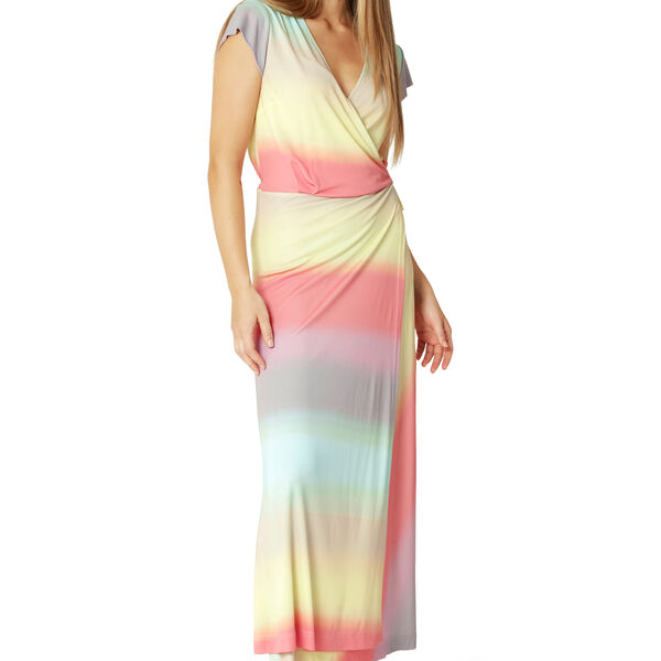 Long Wrap Dress, faded sunset, Ilse Jacobsen Hornb&aelig;k