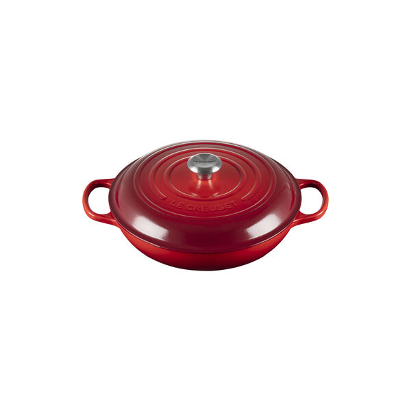 Signature st&oslash;pejern buffetgryte 30 cm, cerise, Le Creuset