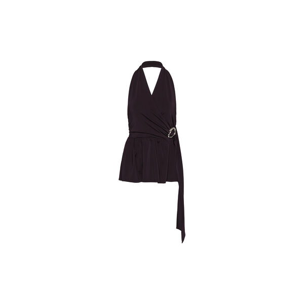 GZseren halterneck top, deep plum, Gestuz