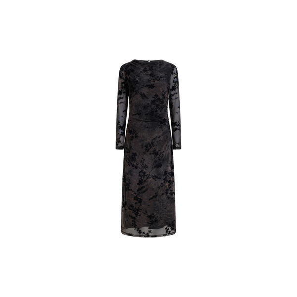 Kenny floral velvet devore mesh midi dress, French Connection