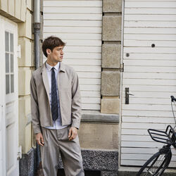 CFHAGLUND 0253 Pin Shacket, island fossil, Casual Friday