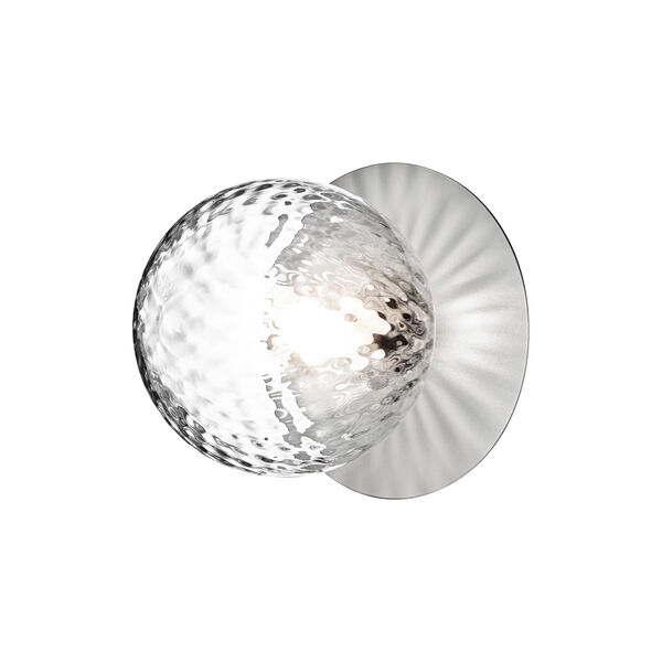 Liila 1 Medium Wall Lamp, light silver/optic clear, Nuura