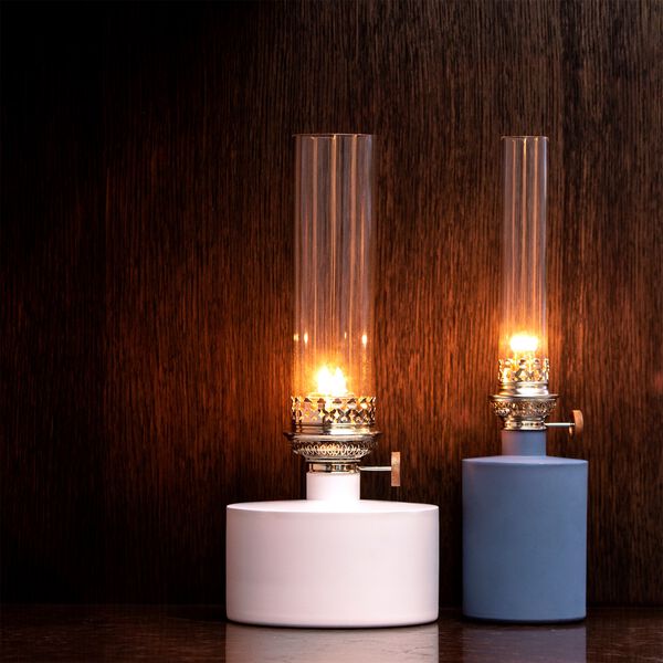 Patina oljelampe stor, Klong