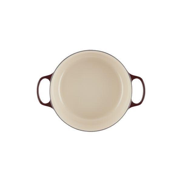 Signature st&oslash;pejern rund gryte &Oslash; 28 cm, garnet, Le Creuset