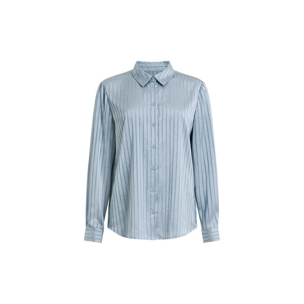 Maggie silver stripe satin shirt, French Connection