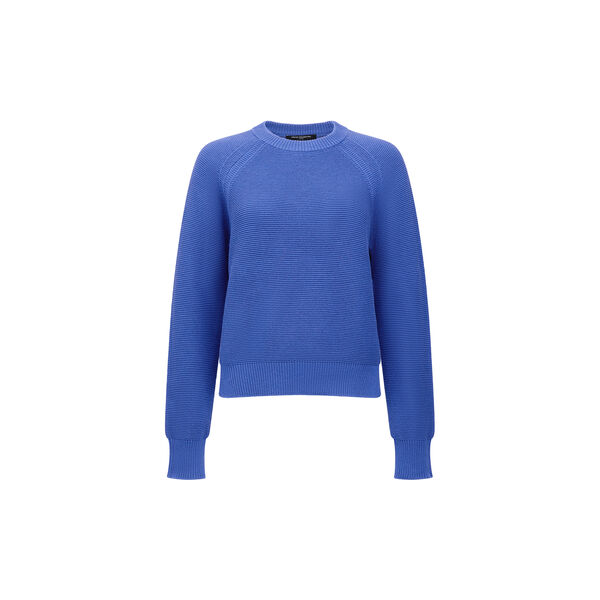 LILY MOZART KNIT LONG SLEEVE JUMPER, azure blue, French Connection