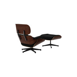 LCH Lounge Chair & Ottoman, dark walnut/black leather LCH Lounge Chair & Ottoman, dark walnut/black leather, Vitra