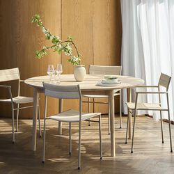 Expand spisebord circular D120, lys oljet eik, Northern