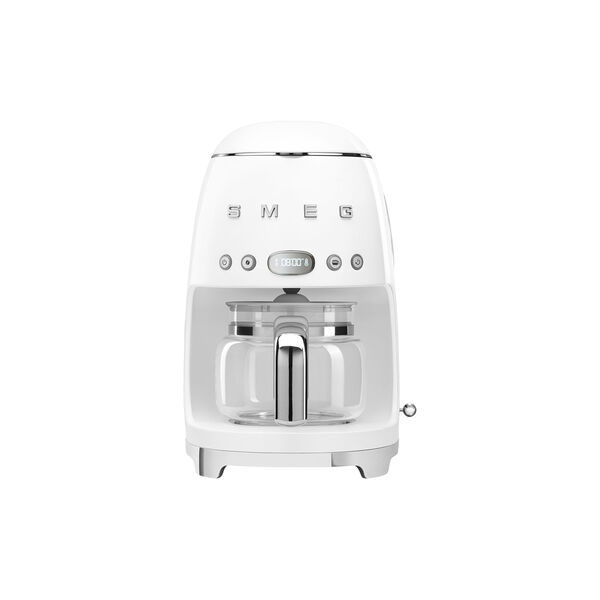 Retro filterkaffemaskin, shiny white, Smeg