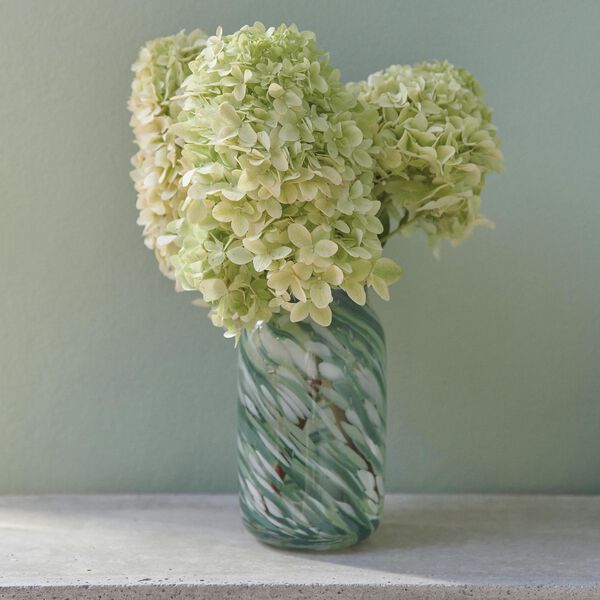 Splash vase roll neck, gr&oslash;nn virvel, HAY